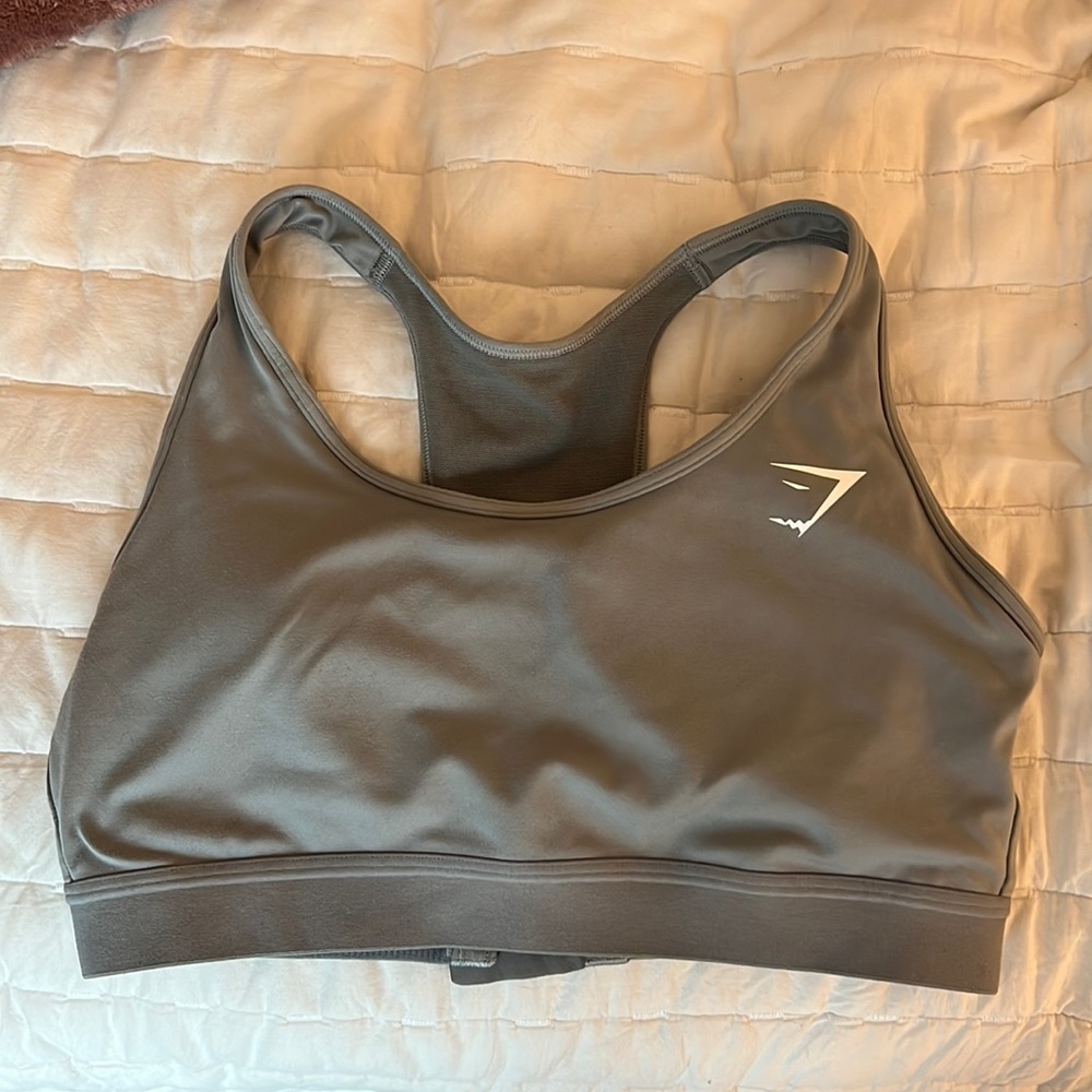 Gray gymshark bra